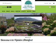 Tablet Screenshot of pepiniereabbotsford.com